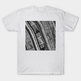 black and white abstract minimal minimalistic stylish modern texture antique carpet photo, For custom orders please DM me. T-Shirt